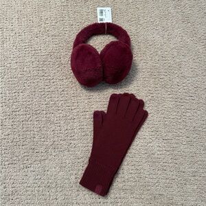 Lululemon Deep Luxe Ear Muffs and Gloves Set NWT